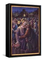 The Kiss of Judas, End of 15th Century (Vellum)-Jean Bourdichon-Framed Stretched Canvas