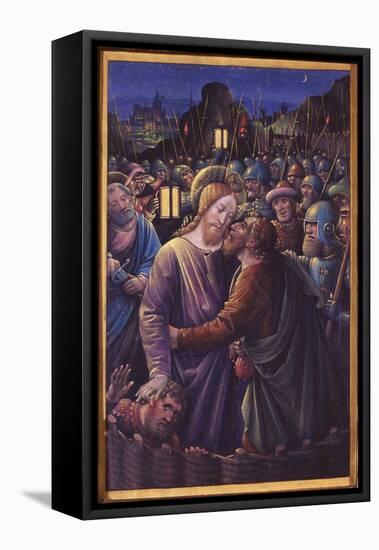 The Kiss of Judas, End of 15th Century (Vellum)-Jean Bourdichon-Framed Stretched Canvas