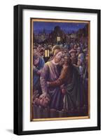 The Kiss of Judas, End of 15th Century (Vellum)-Jean Bourdichon-Framed Giclee Print