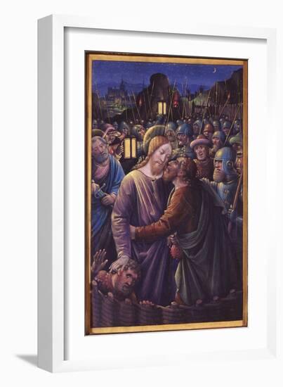 The Kiss of Judas, End of 15th Century (Vellum)-Jean Bourdichon-Framed Giclee Print