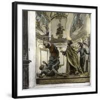 The Kiss of Judas, Group Sculpture from the Atelier of Francisco Zarcillo (1707-1783)-Leon, Levy et Fils-Framed Photographic Print