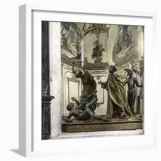 The Kiss of Judas, Group Sculpture from the Atelier of Francisco Zarcillo (1707-1783)-Leon, Levy et Fils-Framed Photographic Print