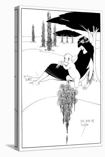 The Kiss of Judas-Aubrey Beardsley-Stretched Canvas