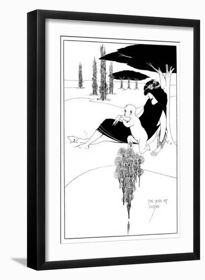 The Kiss of Judas-Aubrey Beardsley-Framed Art Print