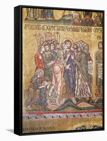 The Kiss of Judas-Byzantine-Framed Stretched Canvas