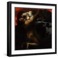 The Kiss of the Sphinx-Franz von Stuck-Framed Premium Giclee Print