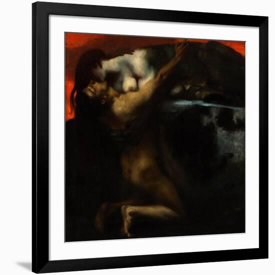 The Kiss of the Sphinx-Franz von Stuck-Framed Giclee Print