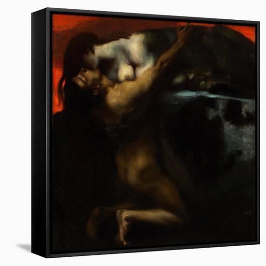 The Kiss of the Sphinx-Franz von Stuck-Framed Stretched Canvas