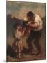 The Kiss or Father and Child-Honoré Daumier-Mounted Giclee Print