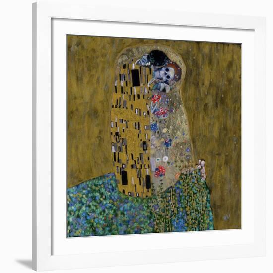 The Kiss (Skelly Lovers)-Marie Marfia Fine Art-Framed Giclee Print