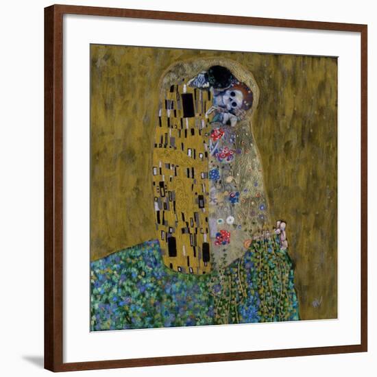 The Kiss (Skelly Lovers)-Marie Marfia Fine Art-Framed Giclee Print