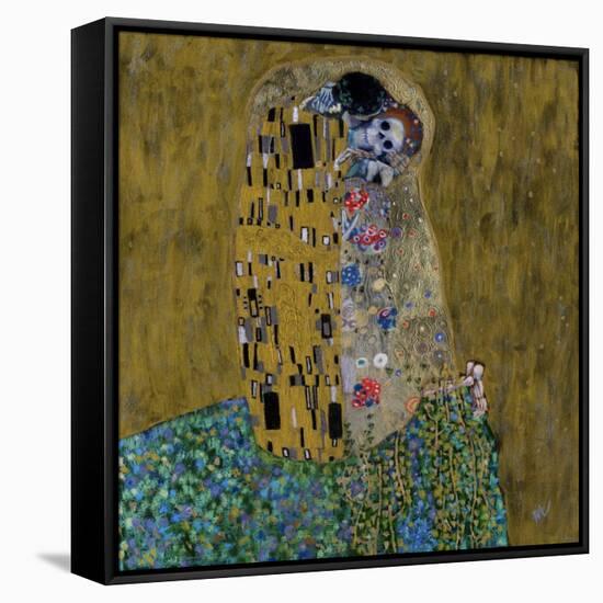 The Kiss (Skelly Lovers)-Marie Marfia Fine Art-Framed Stretched Canvas