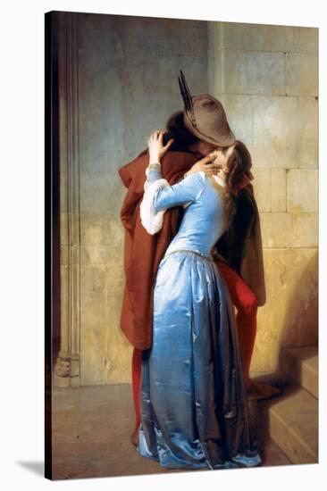 The Kiss-Francesco Hayez-Stretched Canvas