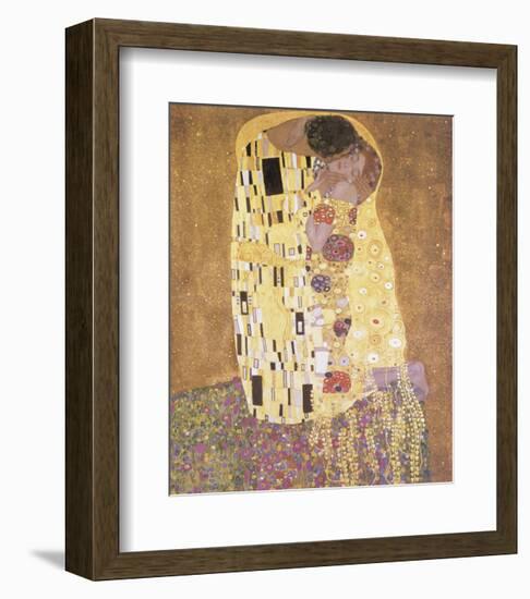 The Kiss-Gustav Klimt-Framed Art Print