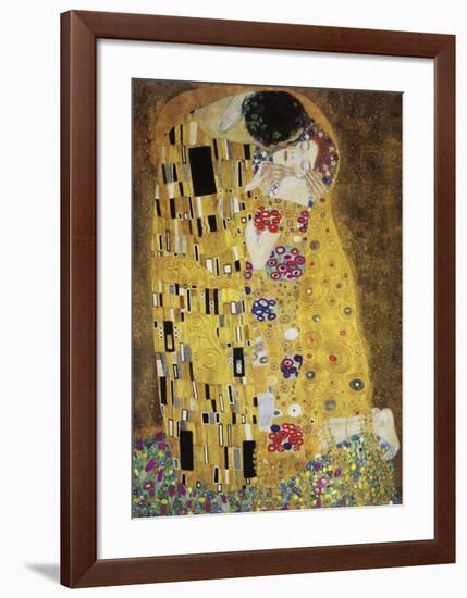 The Kiss-Gustav Klimt-Framed Art Print