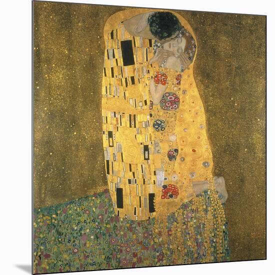 The Kiss-Gustav Klimt-Mounted Giclee Print