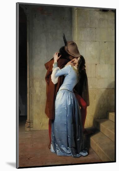 The Kiss-Francesco Hayez-Mounted Art Print