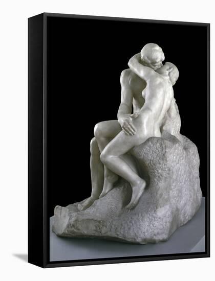 The Kiss-Auguste Rodin-Framed Stretched Canvas