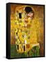 The Kiss-Gustav Klimt-Framed Stretched Canvas