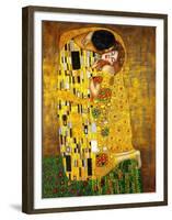 The Kiss-Gustav Klimt-Framed Art Print