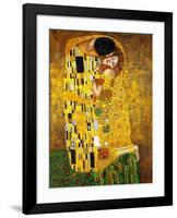 The Kiss-Gustav Klimt-Framed Art Print