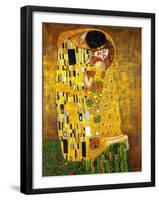 The Kiss-Gustav Klimt-Framed Art Print