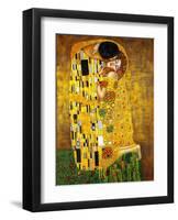 The Kiss-Gustav Klimt-Framed Art Print