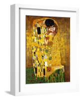 The Kiss-Gustav Klimt-Framed Art Print