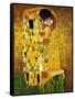 The Kiss-Gustav Klimt-Framed Stretched Canvas