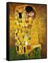 The Kiss-Gustav Klimt-Framed Stretched Canvas