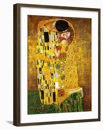 The Kiss-Gustav Klimt-Framed Art Print