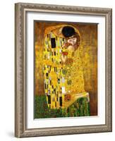 The Kiss-Gustav Klimt-Framed Art Print