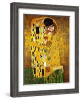 The Kiss-Gustav Klimt-Framed Art Print