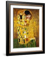 The Kiss-Gustav Klimt-Framed Art Print