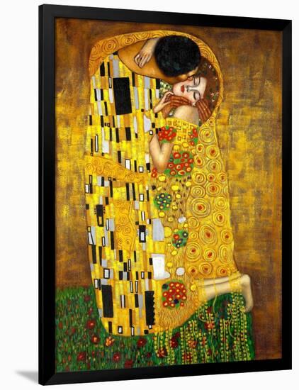 The Kiss-Gustav Klimt-Framed Art Print