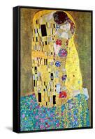 The Kiss-Gustav Klimt-Framed Stretched Canvas