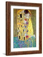 The Kiss-Gustav Klimt-Framed Art Print