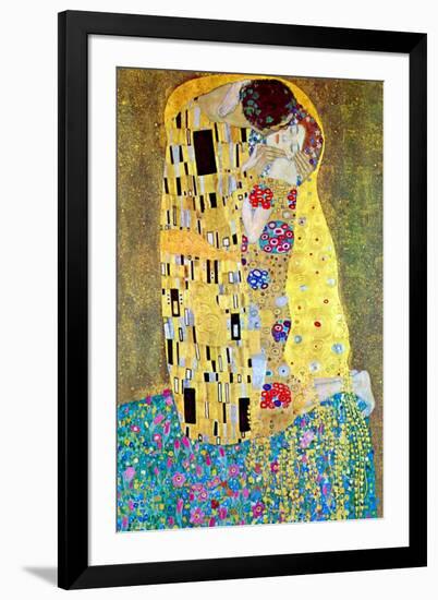 The Kiss-Gustav Klimt-Framed Art Print