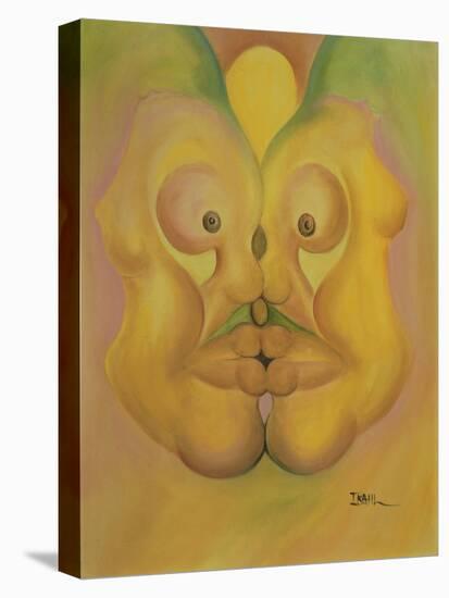 The Kiss-Ikahl Beckford-Stretched Canvas