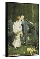The Kiss-Auguste Serrure-Framed Stretched Canvas