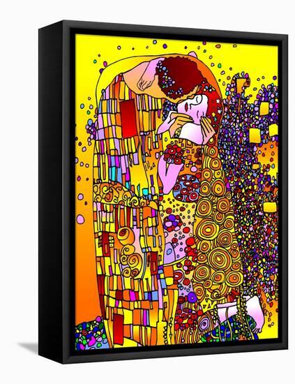 The Kiss-Howie Green-Framed Stretched Canvas