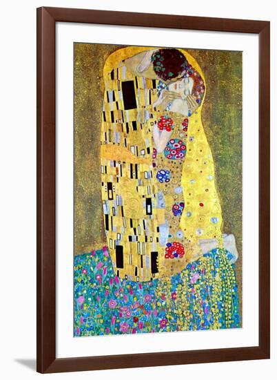 The Kiss-Gustav Klimt-Framed Art Print