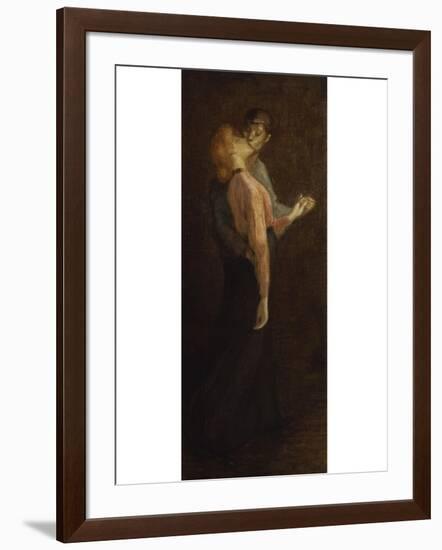 The Kiss-Théophile Alexandre Steinlen-Framed Giclee Print