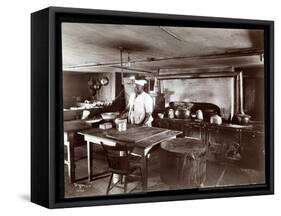 The Kitchen at Janer's Pavilion Hotel, Red Bank, New Jersey, 1903-Byron Company-Framed Stretched Canvas