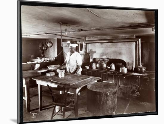 The Kitchen at Janer's Pavilion Hotel, Red Bank, New Jersey, 1903-Byron Company-Mounted Giclee Print
