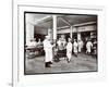 The Kitchen at the Hotel Manhattan, 1902-Byron Company-Framed Giclee Print