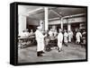 The Kitchen at the Hotel Manhattan, 1902-Byron Company-Framed Stretched Canvas