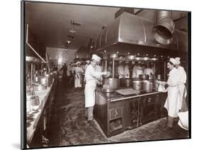 The Kitchen at the Ritz-Carlton Hotel, c.1910-11-Byron Company-Mounted Giclee Print