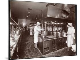 The Kitchen at the Ritz-Carlton Hotel, c.1910-11-Byron Company-Mounted Giclee Print