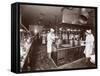 The Kitchen at the Ritz-Carlton Hotel, c.1910-11-Byron Company-Framed Stretched Canvas